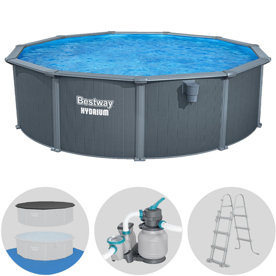 Bestway Hydrium 561CU - Ø488x132 cm - Piscina rotonda per 9-10 Persone