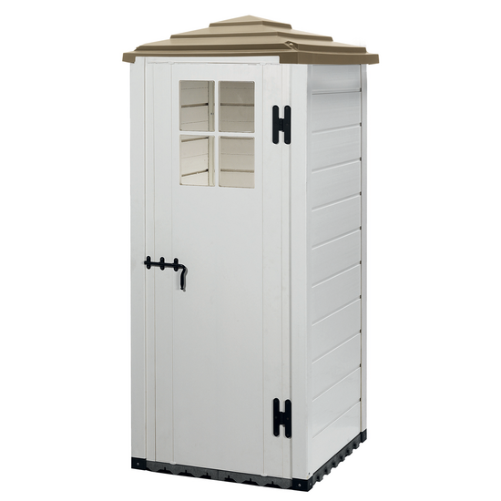 Garofalo Tuscany Evo 80 Pagoda - Casetta porta attrezzi - Con finestra - 82.5x82.5x198 cm