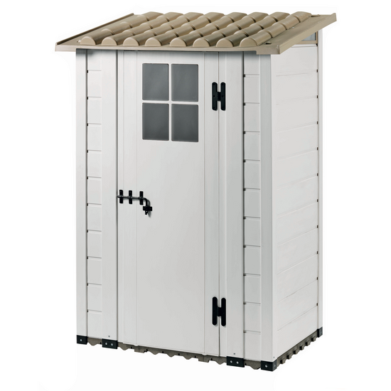 Garofalo Tuscany Evo 100 - Casetta da giardino - Con finestra e porta ad anta singola - 122.5x82.5x201 cm