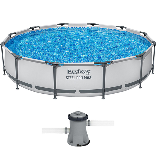 Bestway Steel Pro Max 56416 - Ø366x76 cm - Piscina Rotonda per 5-6 Persone