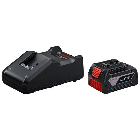 Bosch - Set BASIC GAL 18V-40 per Linea Blu Professional - Con una batteria da 4.0 ah e caricabatteria
