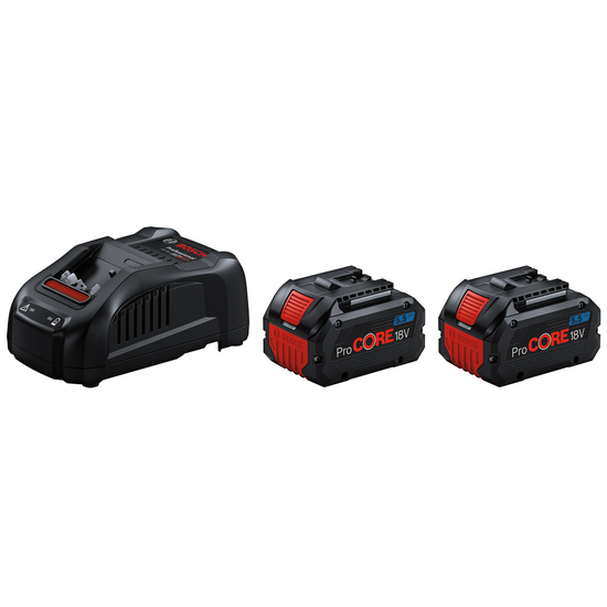 Bosch - Set ProCORE per Linea Blu Professional - Con due batterie da 5.5 Ah e caricabatteria