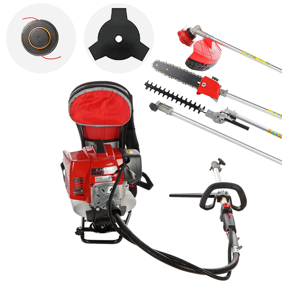 Blue Bird TJ 53 EZ C COMBI - Decespugliatore a scoppio multifunzione a zaino - Motore Kawasaki TJ 53 EZ COMBI
