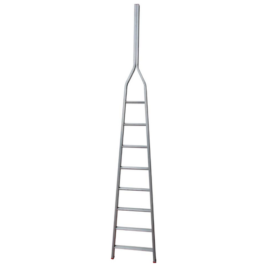 Scala agricola da potatura in alluminio S8000 8/1, 8 gradini, 3.45 m - Altezza stimata operativa 4.45 m