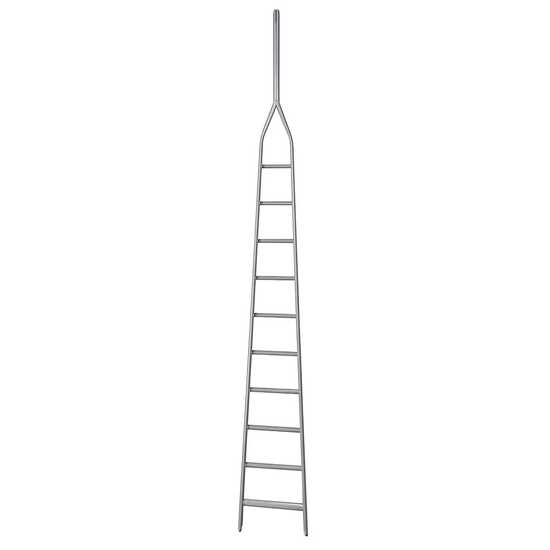 Scala agricola da potatura in alluminio S8000 10/1, 10 gradini, 4 m - Altezza stimata operativa 5 m