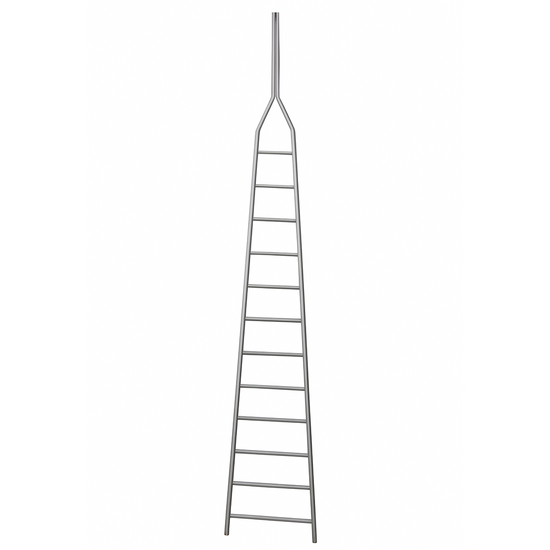 Scala agricola da potatura in alluminio S8000 12/1, 12 gradini, 4.50 m - Altezza stimata operativa 5.50 m