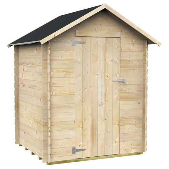 Alce Marcella 146x130 - Casetta da giardino in legno - Con tetto a due falde - 146x130x185 cm