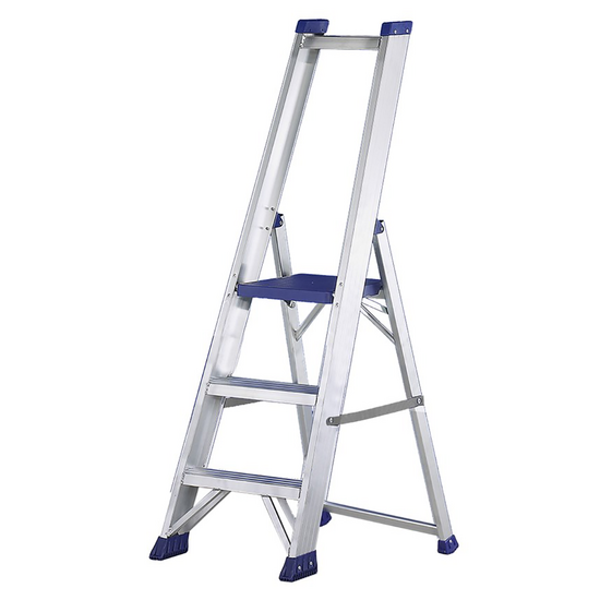 Svelt Regina SREGI105, 3 gradini, 1.45 m - Scalandrino in alluminio con cavalletto - Altezza stimata operativa 2.74 m