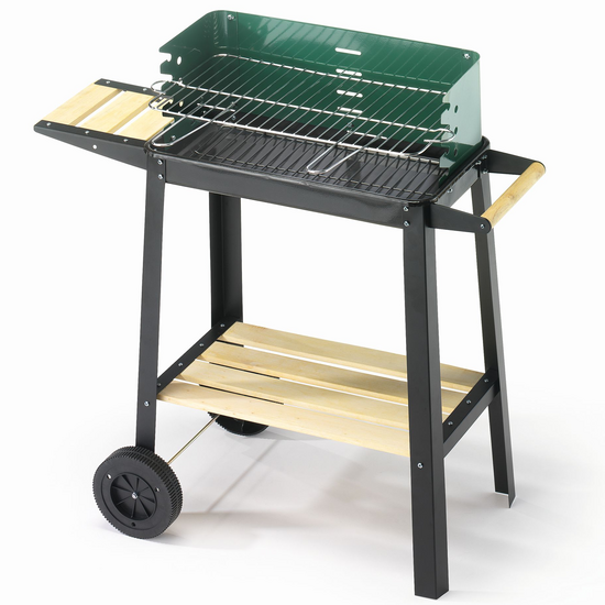 Ompagrill 50-25 Green/W - Barbecue a carbone