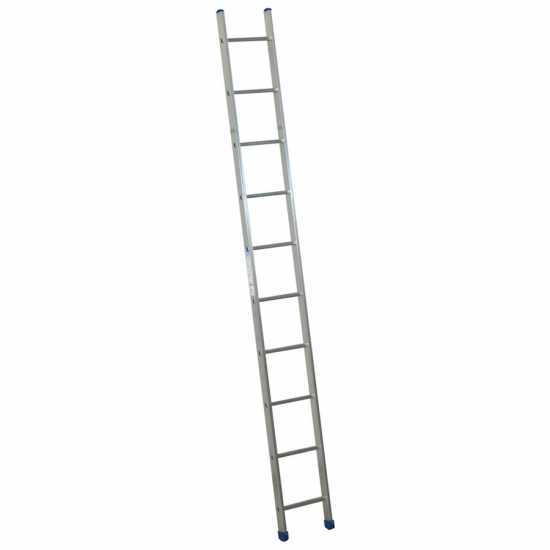 Facal Stilo SL-10, 10 gradini, 2.99 m - Scala in alluminio semplice singola - Altezza stimata operativa 3.96 m