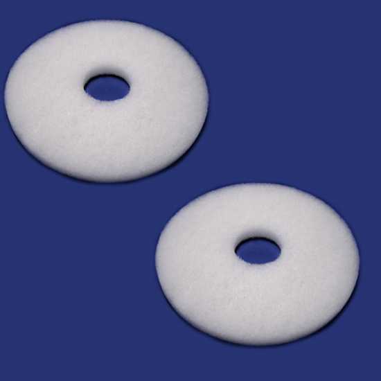 Doppio disco abrasivo bianco per lavapavimenti Grande Brio 55
