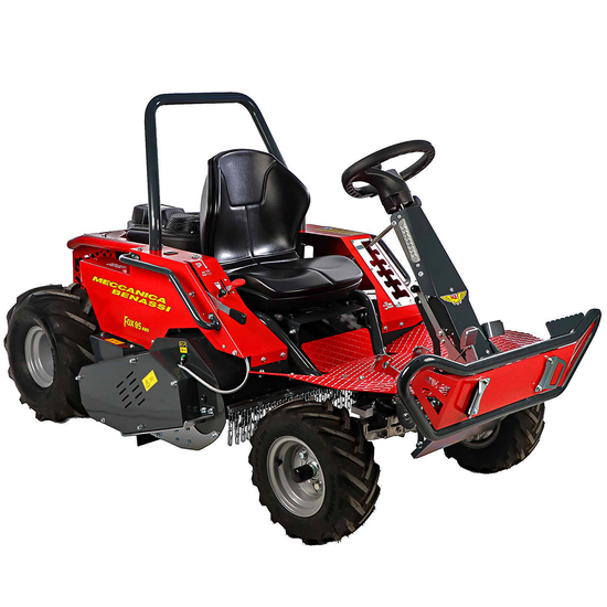 Meccanica Benassi FOX 110 4WD - Trattorino trinciaerba sfalciatutto - Motore bicilindrico Briggs & Stratton 810cc - Trasmissione Idrostatica