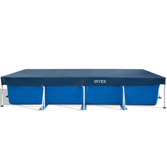 OUTLET - SENZA IMBALLO ORIGINALE - Telo copripiscina frame rettangolare Intex 28039