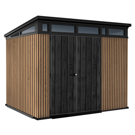 Keter Signature Venetian 9x7 - Casetta da giardino - Con porta doppia anta - 277x218x226 cm