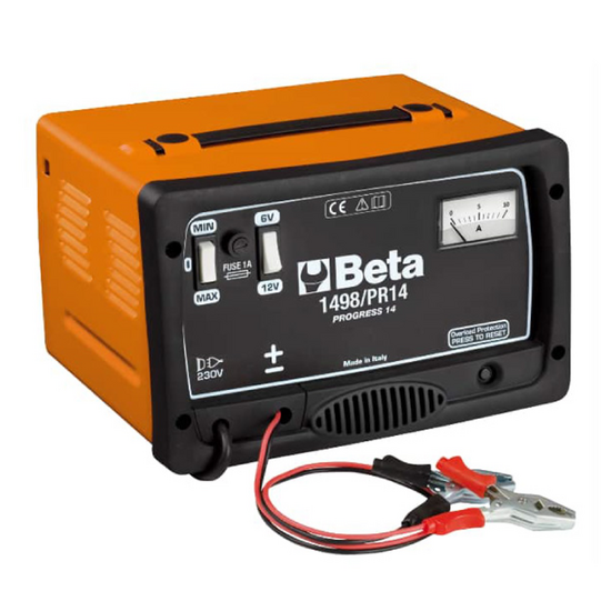 Beta 1498/PR14 - Caricabatterie portatile - 6/12V - Monofase