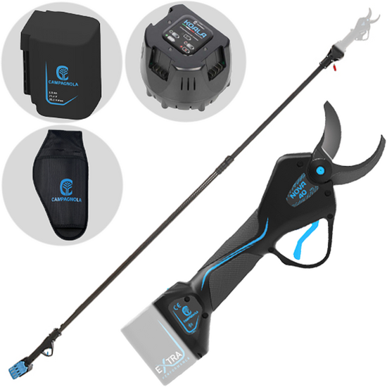 Campagnola NOVA 40 - Forbice elettrica a batteria su asta 150-220cm - 21.6V 2.5Ah