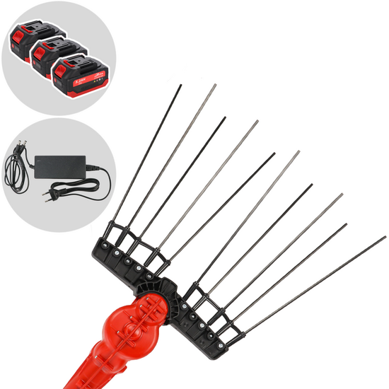 Aima Twigo Cordless - Abbacchiatore elettrico a batteria - Asta fissa in alluminio - 250cm - 3 x 21V 5.2Ah
