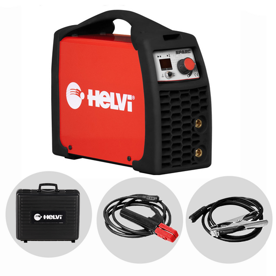Helvi Sparc 120 - Saldatrice Inverter (MMA) + Valigetta antiurto, corrente continua (DC)