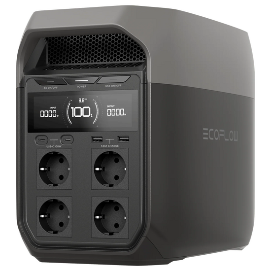 EcoFlow Delta 3 - Batteria PowerStation Portatile - 1800W - 1024 Wh/51.2V