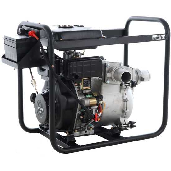 OUTLET - DIFETTI ESTETICI - BlackStone BD-ST 8000ES - Motopompa diesel per acque nere sporche - Raccordi 80 mm
