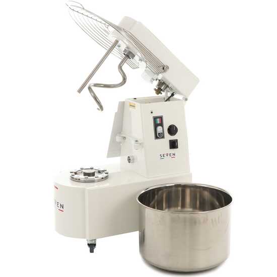 OUTLET - PICCOLI DIFETTI ESTETICI - Seven Italy GHR 50 2V - Impastatrice a spirale - 230V - Con ruote e timer - 2 Velocit&agrave;