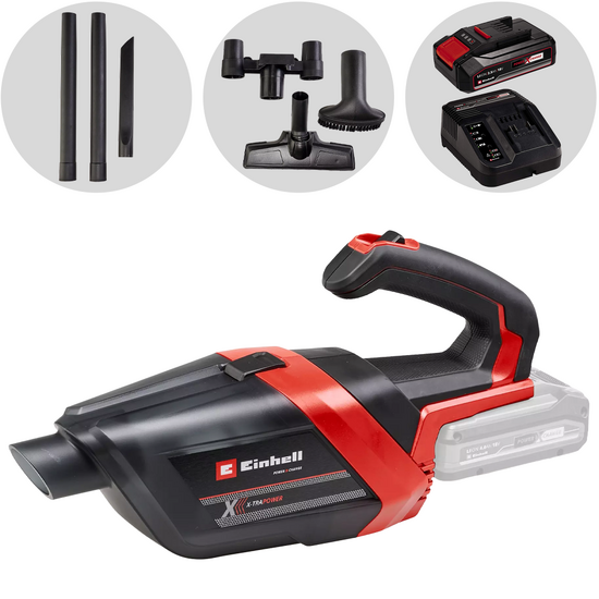 Einhell TE-HV 18/06 Li - Aspirapolvere portatile a batteria - 18V 5.2Ah