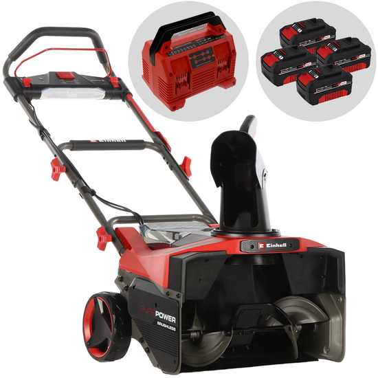 Einhell GP-ST 36/53 Li E BL - Spazzaneve a batteria - 36V - 4x 18V 4Ah