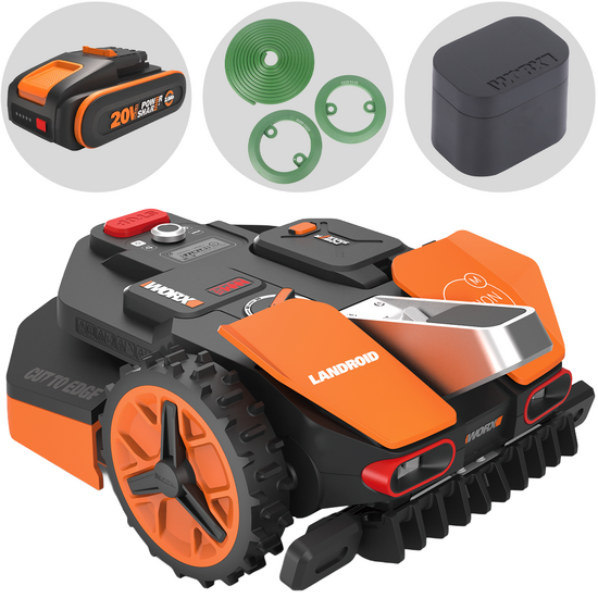 Worx Landroid Vision M600 WR206E - Robot Tagliaerba - Senza impianto - Allarme Antifurto incluso