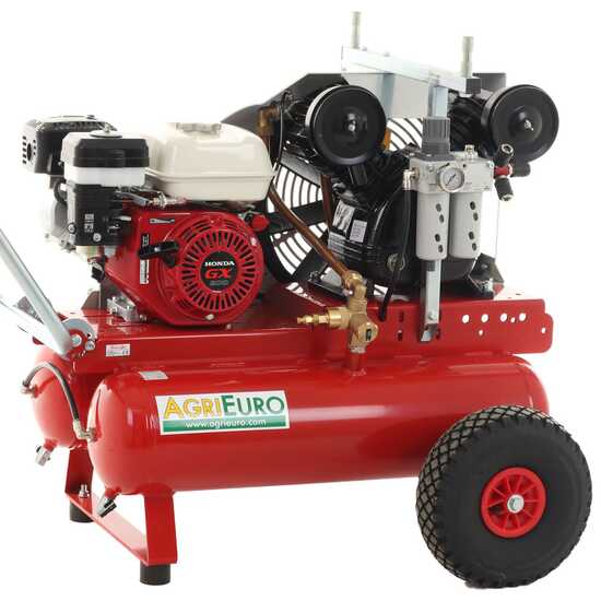 OUTLET - UTILIZZATO PER PROVA - Motocompressore a scoppio Tornado Double F 750 con motore Honda GX200 - 6HP