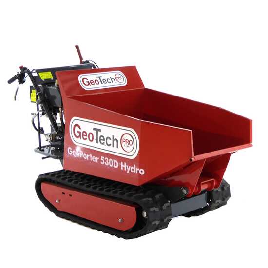 GeoTech Pro GeoPorter 530D Hydro - Minitransporter con cassone dumper idraulico 500Kg