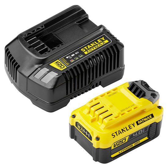 Starter kit STANLEY FATMAX V20 - Batteria 18V/4Ah + Caricabatterie rapido