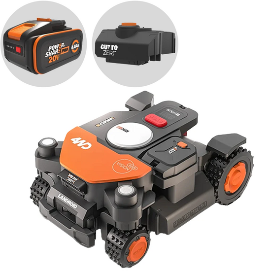 Worx Landroid Vision Cloud WR340E - Robot Tagliaerba 4WD - Senza impianto - Cut-to-Zero incluso