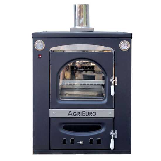 Forno a legna da incasso Medius 80 Inc in acciaio - Ventilato