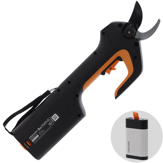 Fiskars ePruner L Bypass - Forbice elettrica da potatura con Batteria da 12V 4Ah