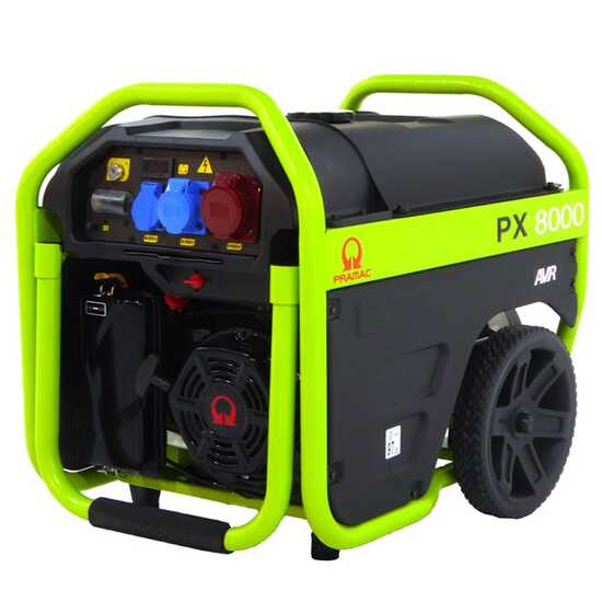 OUTLET - PICCOLI DIFETTI ESTETICI - Pramac PX 8000 - Generatore di corrente carrellato con AVR 4.8 kW - Continua 4 kW Trifase