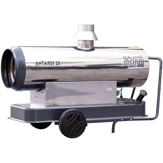 OUTLET - PICCOLI DIFETTI ESTETICI - ITM ANTARES 25 INOX - Generatore di aria calda a gasolio indiretto - 25 kw