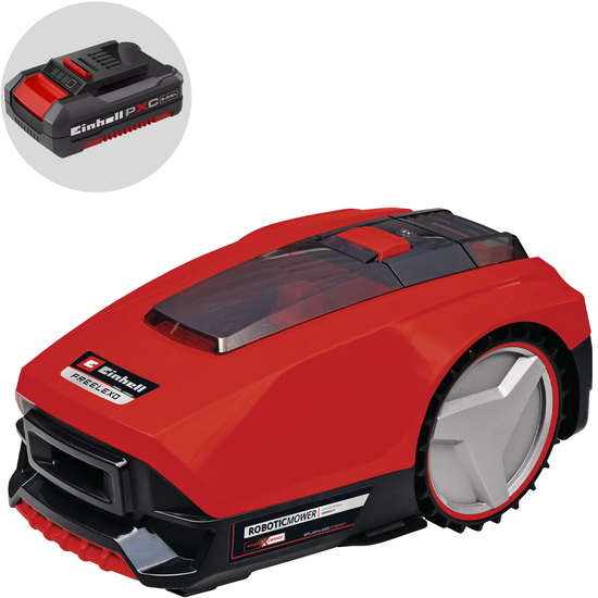 Einhell FREELEXO 300 - Robot rasaerba con filo perimetrale - Batteria a litio 18V/2Ah