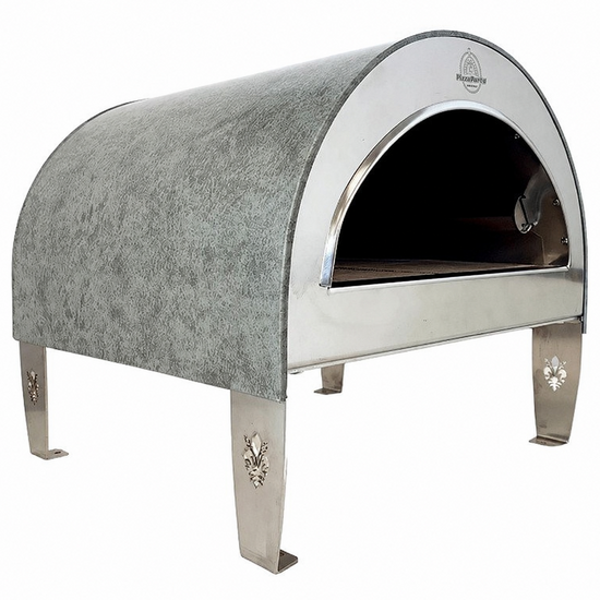 Pizza Party Ardore Perla - Forno a gas per pizza da esterno - Camera di cottura 40x40 cm - Piano cottura in biscotto