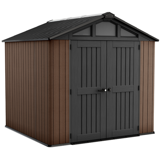 Keter Stronghold 8X8 - Casetta da giardino - Con porta a doppia anta - 252x231x241 cm