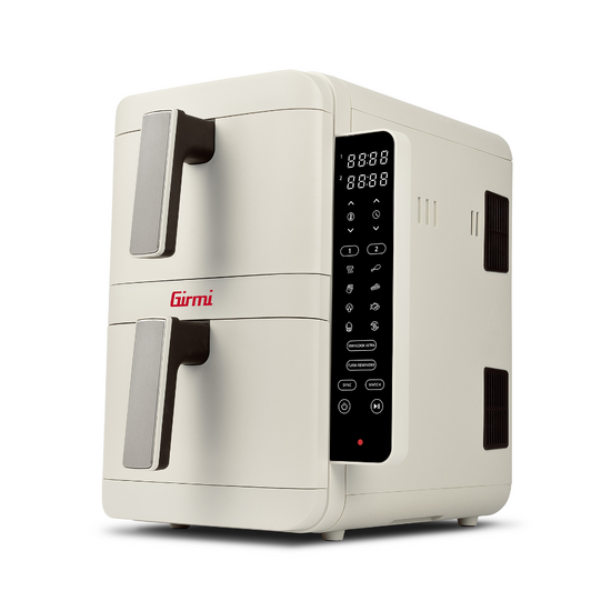 Girmi FG41 EcoFrit Dual - Friggitrice ad aria doppio cestello digitale 9L