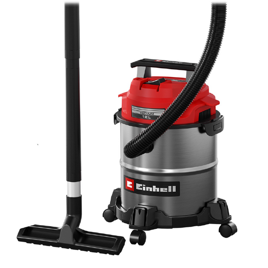 Einhell TC-VC 1240 S - Bidone aspirasolidi e liquidi - 12L - 950W