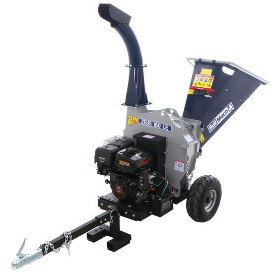 OUTLET - UTILIZZATO PER PROVA - BullMach ZEUS 160 LE - Biotrituratore a scoppio trainabile - Loncin 420cc con avviamento elettrico