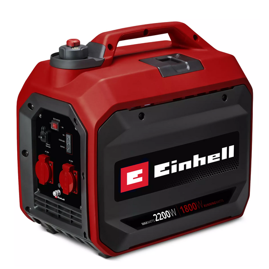 Einhell TC-IG 2200 - Generatore di corrente inverter a benzina 1.9 kW - Continua 2.2 kW Monofase