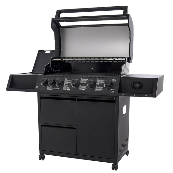 Clementi Terra 5 - Barbecue a gas o metano - Con fornello laterale