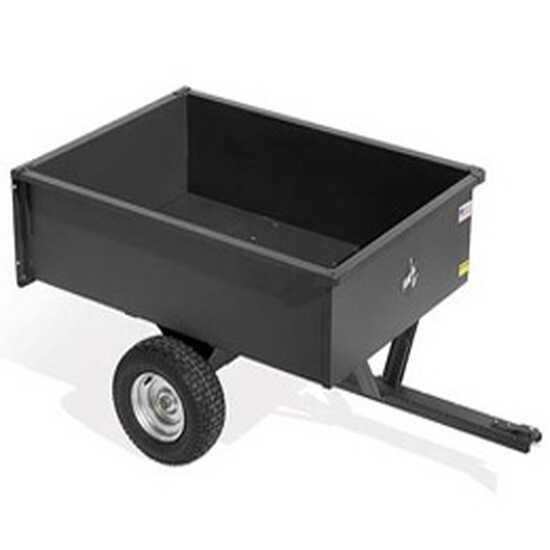OUTLET - DIFETTI ESTETICI - MGF - Carrello trainato grande 122x86 cm (H 37 cm) - Rimorchio in metallo per trattorino