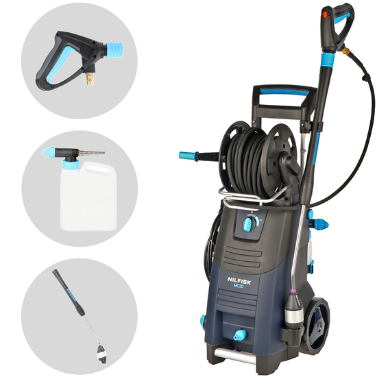 OUTLET - SENZA IMBALLO ORIGINALE - Nilfisk MC 2C-120/520 XT EU - Idropulitrice ad acqua fredda - 520 l/h - 130 bar