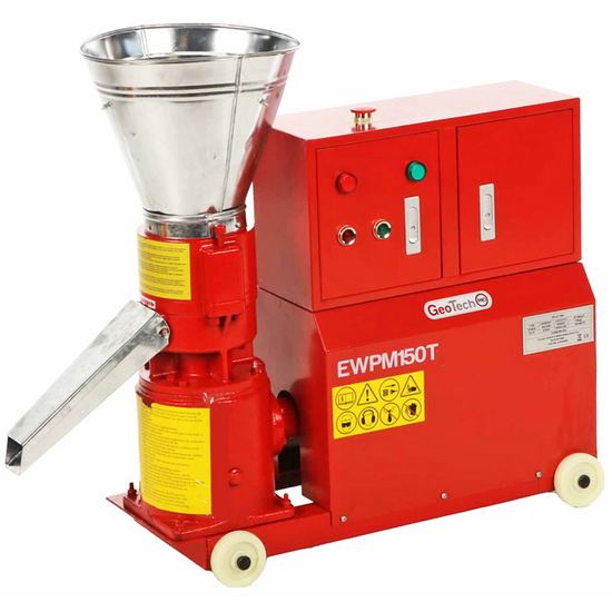 GeoTech Pro EWPM150T - Pellettatrice trifase - Produzione in casa del pellet da riscaldamento