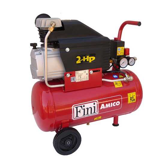 Fini Amico 25 - Compressore aria elettrico monofase - Motore 2 HP - 25 lt