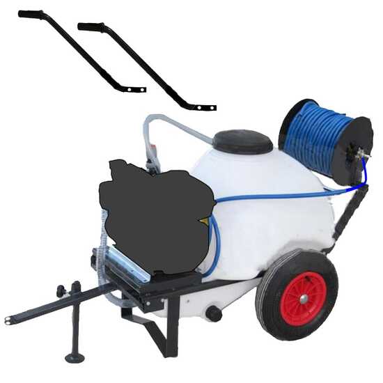 Kit motopompa irrorazione con gancio Comet MP30/Loncin G200F con carrello e serbatoio 120L