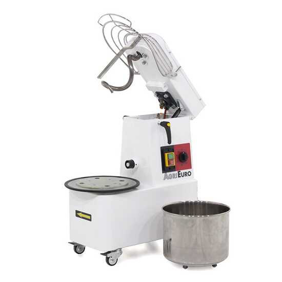 Impastatrice a spirale sollevabile Mixer 1000 S Deluxe - Da 8 Kg a 1 velocità